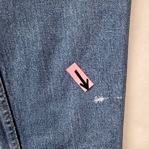 VTG Bonjour Petite High Waist Denim Mom Jeans Sz 26x25 Cut Away Button Fly READ - Picture 8 of 16